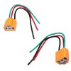 HUIQIAODS H4 Female Ceramic Headlight Extension Connector Plug Bulb Wire