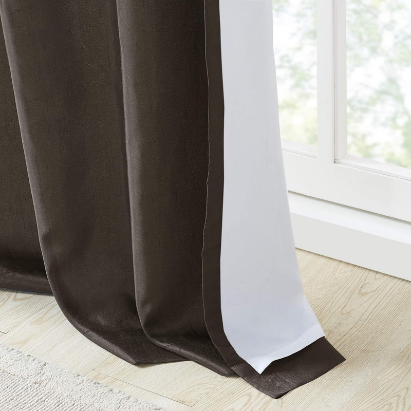 Madison Park Serene Embroidered Light Filtering Treatment Curtain Rod Pocket/Back