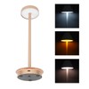 Rechargeable LED Table Lamp 2000mAh Cordless Battery Operated Metal Bedside