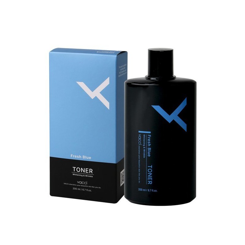 Vacci 바찌 옴므 프레쉬 블루 4종 단품 세트 (토너2+에멀전2) Bacci