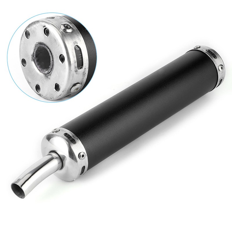 Stainless Steel Exhaust Muffler Silencer 20mm/0.8in Modified Parts for 2