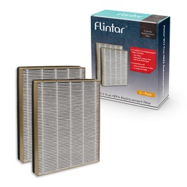 Flintar TT-AP002 Replacement Filter, Compatible with Tao Tronics TT-AP002 Air Purifier and VAVA VA-EE008 Air Purifier, 3-in-1 H13 Grade Air Filter, 2-Pack