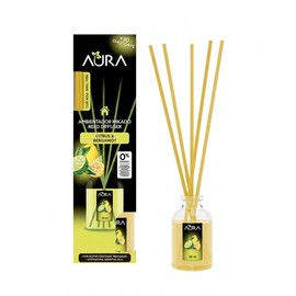 Aromatizante de Varitas Aura con aceites esenciales naturales aroma citrus & bergamot 30 ml
