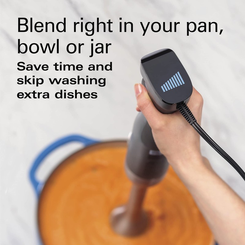 Hamilton Beach Professional Electric Hand Immersion Blender with Variable Speed