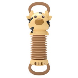 Accordion Music Educational Toys Cartoon Cute Cow Shape Kids Instrument Interaction Toy for Kindergarten Home Yellow