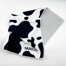 Magic Self-Adhesive Cosmetic Makeup Storage Bag for Travelling, Protectable Travelling Organizer, Easy-Packing Cosmetic Bag Magic Patch Cloth, Camera Lens Protection Wrap, Camera Bag, (Dairy Cow)