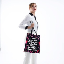 MNIGIU Bookish Inspired Tote Bag Butcher Lover Gift Dark Romance Gift Butcher bird Merch (Butcher Tote Bag)