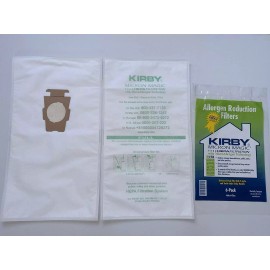 N/A For KIRBY VACUUM BAGS:6 Sentria UNIVERSAL~ F Style MICRON MAGIC Hepa White Cloth