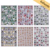 6 Sheets Christmas Nail Art Stickers 3D Self Adhesive Christmas