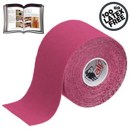 ALPIDEX Kinesiology Tape 1/3/6/12 Rolls Many Colours 5 m x 5 cm Application Brochure Elastic Waterproof Skin-Friendly Physio Muscle Tape Set, Colour: Pink, Quantity: 3 Rolls