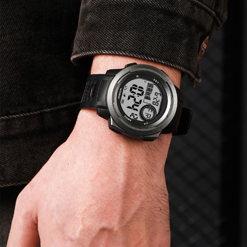 Men Digital Sports Watch Outdoor Sports Electronic Watch Shock Resistant