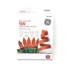 GE Mini String Lights Holiday/Christ - 100 GE Red, Green