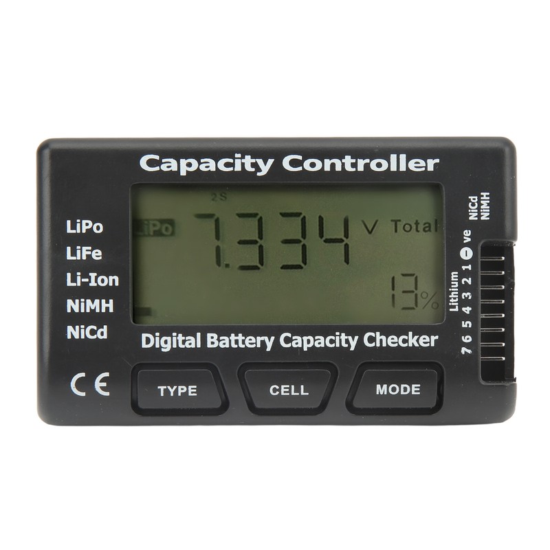 Battery Capacity Controller Voltage Tester Digital Display Meter Gauge for