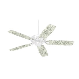 Flowers Pattern 05 - Ceiling Fan Skin Kit fits most 42 inch fans (FAN and BLADES SOLD SEPARATELY)