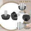 PATIKIL 20 Pcs M6 x 12mm Threaded Adjustable Furniture Level