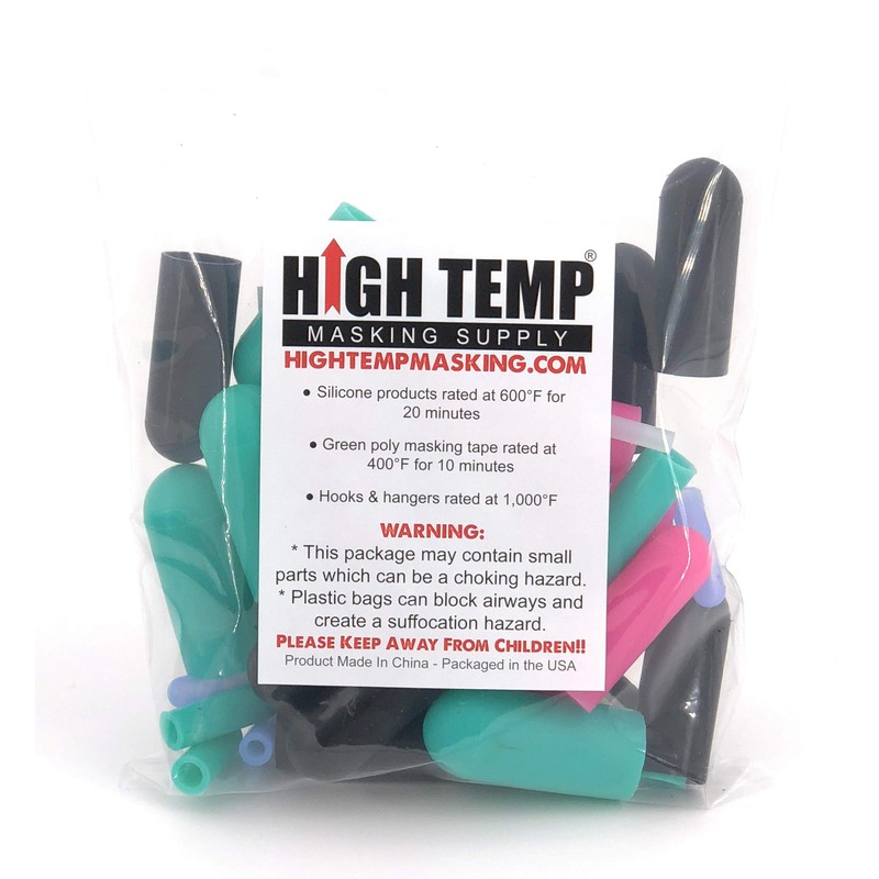 40 Piece High Temp Silicone Rubber Protective End Cap Kit