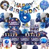 Space Party Tableware Set, 6 Years, Space Birthday Decoration, 16