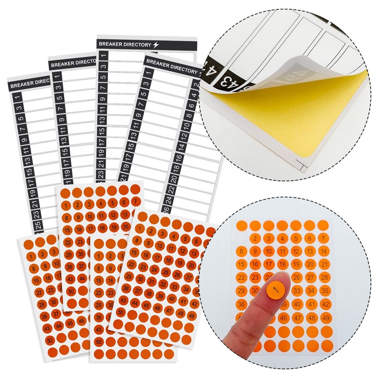 8 Pieces Electrical Panel Labels,Circuit Breaker Panel Fuse Electric Box