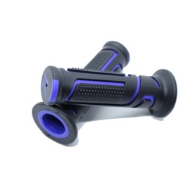 Beatus Bike Handle Grip, 88.6 ft (22.2 m), Universal Left and Right Set, Rubber Color, Colorful (Blue)