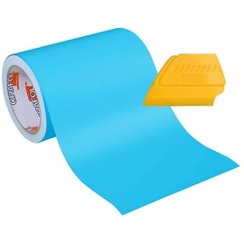 Oracal Oramask 813 Low-Tack Stencil Vinyl 8 Inches Roll W/Yellow Detailer Squeegee (8 Inches x 6 Feet Roll)