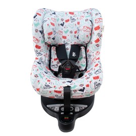JYOKO Kids Cover Compatible with Joie Spin 360, Nuna Rebl, Cotton (Dino Party)