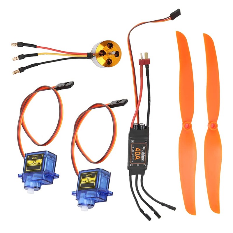 RC Plane Parts, A2212 1000KV Brushless Motor 40A ESC SG90