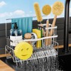 Sponge Holder for Kitchen Sink 304 Stainless Steel Self-Draining Sink