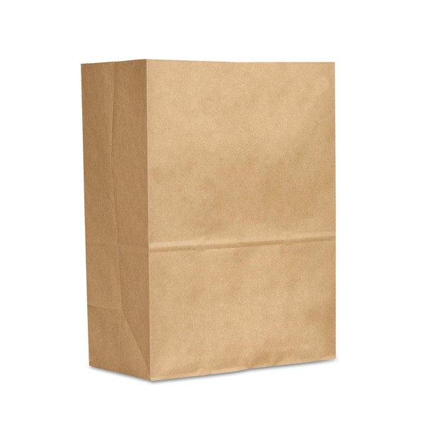 General 1/6 BBL 70# Paper Bag, E-Z Tote Handle Sack, Brown, 300-Bundle - 300 Paper Bags per Bundle.
