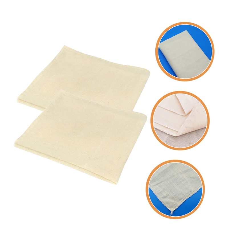 STOBAZA 3sets 2pcs Multi Use Straining Cloth Reusable Cheese Cloth
