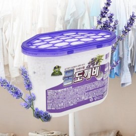 Closet moisture remover, deodorizing air freshener, 8 pieces Lavender, rainy season dehumidifier, water goblin, moisture remover/lavender 8P 5ea