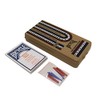 Cribbage Board by Bicycle 3-Track Colour Coded Plastic Folding Cribbage