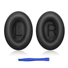 Skythrive Replacement Ear Pads for Bose QuietComfort 35 (QC35), Compatible with Over-Ear Headphones for QuietComfort 35 II / QC35 / QC25 / QC2 / QC15 / Ae2 / Ae2i / Ae2w / SoundTrue/SoundLink (Black)