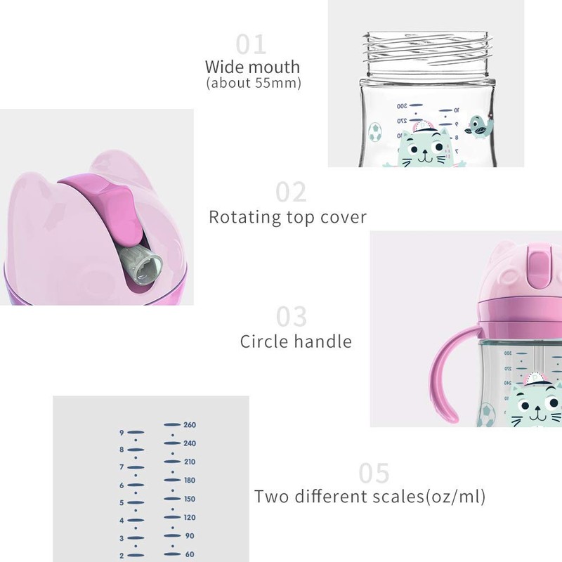 POTATO Toddler Cups Spill Proof Sippy Cup with Handles and