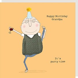 Rosie Made A Thing Grandpa It's Party Time Happy Birthday Card Greeting Cards GFR012