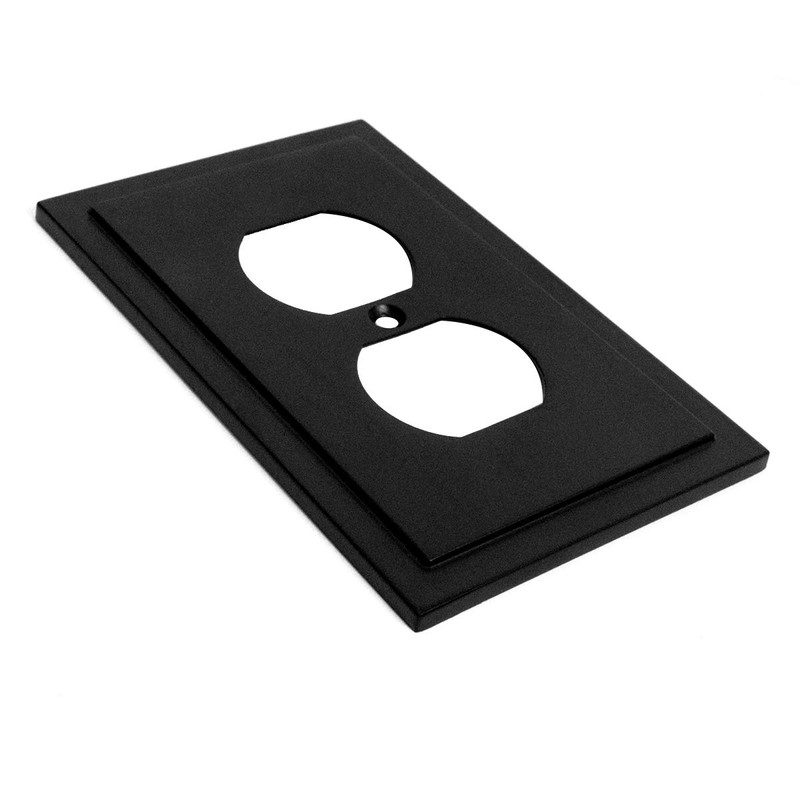 Modern Edge Decorative Wall Plate Switch Plate Outlet Cover, Durable