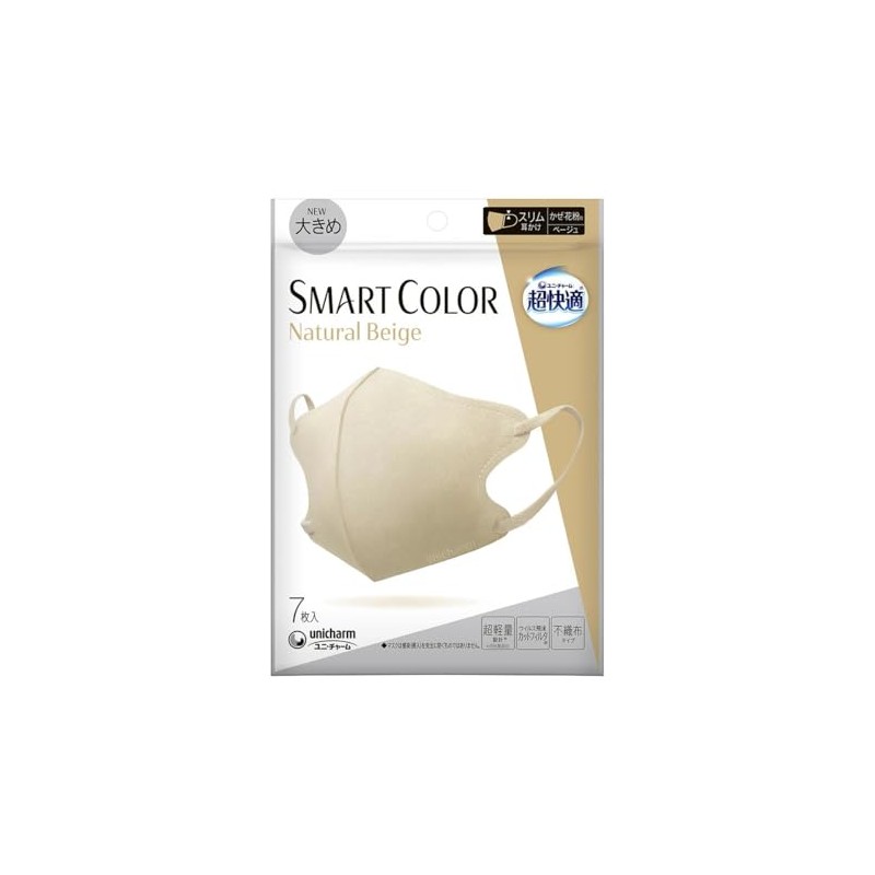 [ユニ・チャーム] 超快適ＳＭＡＲＴ ＣＯＬＯＲ Ｎａｔｕｒａｌ Ｂｅｉｇｅ大きめ７枚