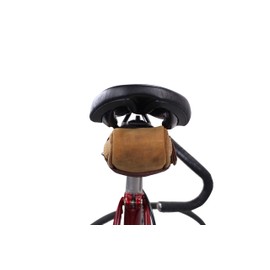 'Gusti Leather Studio "Udo B. Bike Saddle Bag Bicycle Inner Tube Bag Leather Vintage Brown 2G13 20 – 5wp