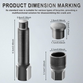 Fuaynlk Crank Puller, Quality Bicycle Crank Removal Tool, Crank Arm Removal Tool for Removing and Repairing Bicycles with Square Taper Cranks and Splined Crank Arms