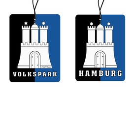 Generisch 2x Hamburg Volkspark Duftbaum Auto, Auto Duftspender, Duftbaum Auto tuning, car air freshener, Duftanh?nger Auto, Duftbaum Set Auto