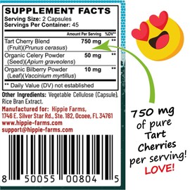 Hippie Farms Orchard Tart Cherry - Grown in USA - Lumberjack Strength Blend