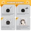 Cat Door Interior Door, Back Friendly Cat Door, No Flap,