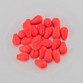 SagaSave (Red 30Pcs) 3 Colors Fly Fishing Strike Indicator, Foam Material Teardrop Floating Bobber Tackle Accessory, Easy Hook Fishing Accessories for Outdoor Fishing Kits Set