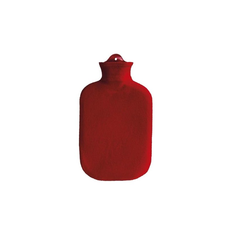 Sanger 2 Litre Hot Water Bottle With Red Comfortable Removable