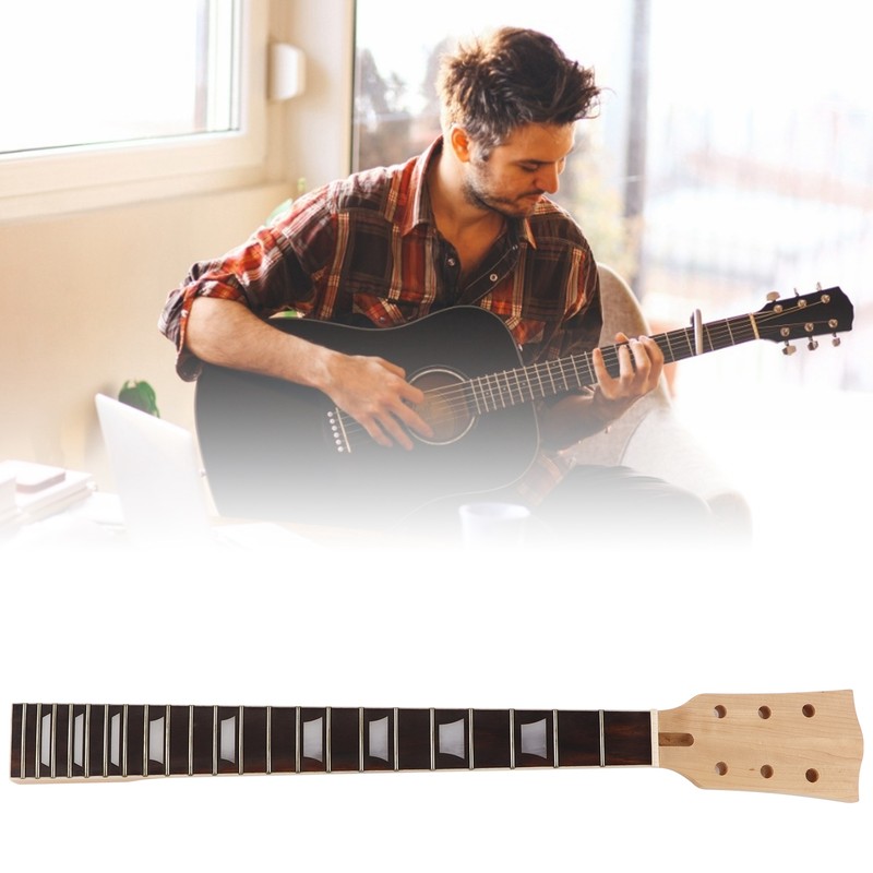 Guitar Neck Fretboard 22 Frets Replacement for LP Musical Instrument
