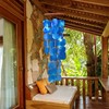 ART-CRAFT Capiz Shell Chain Garland Blue as Hanging Decoration for