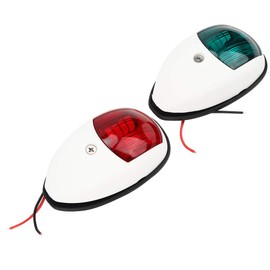 Luz de navegación para yates Lámpara de señal de envío 10‑30V Lámpara de navegación LED Luz de ancla marina Barco Rojo Verde(Blanco)