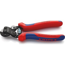 Knipex Wire Rope Cutter for tyre cord burnished, with multi-component grips 160 mm 95 62 160 TC