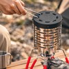 Camping Gas Stove Heating Cover for Outdoor Warmth – Stainless