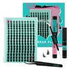 Eyelash Cluster Kit, Manga Eyelash Extension Kit, 160 Pieces, Eyelash