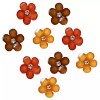 Shelly's Buttons and More 13mm Rhinestone Center Petals: Fall Palette